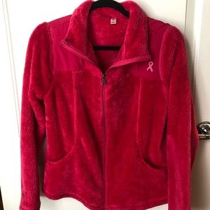 Hot Pink Breast Cancer Zip-up